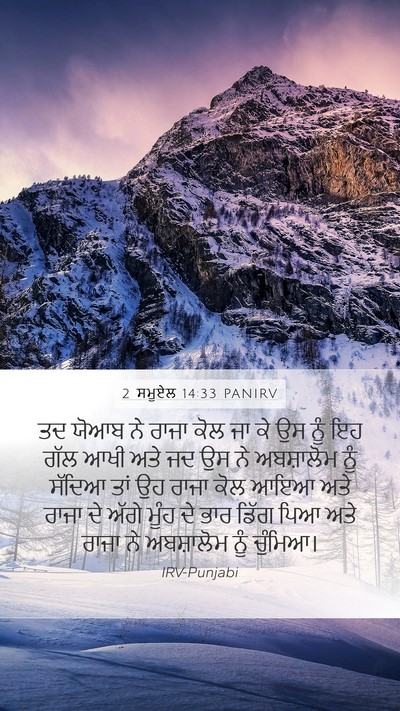 2 ਸਮੂਏਲ 14:33 PANIRV Bible Verse Image