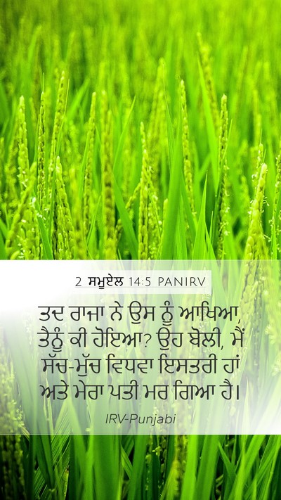 2 ਸਮੂਏਲ 14:5 PANIRV Bible Verse Image