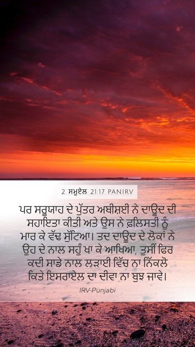 2 ਸਮੂਏਲ 21:17 PANIRV Bible Verse Image