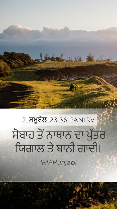 2 ਸਮੂਏਲ 23:36 PANIRV Mobile Phone Wallpaper - ਸੋਬਾਹ ਤੋਂ ਨਾਥਾਨ ਦਾ - Mobile Bible Verse Wallpaper