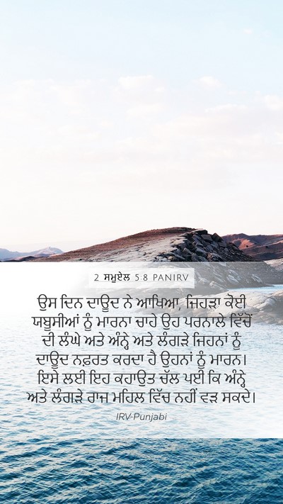 2 ਸਮੂਏਲ 5:8 PANIRV Bible Verse Image