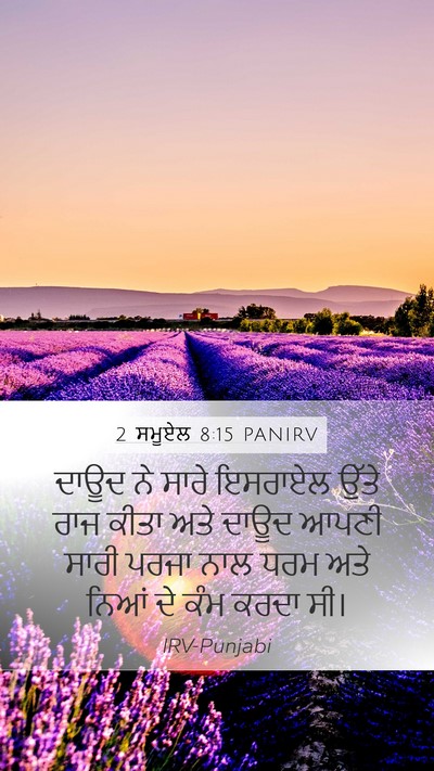 2 ਸਮੂਏਲ 8:15 PANIRV Bible Verse Image