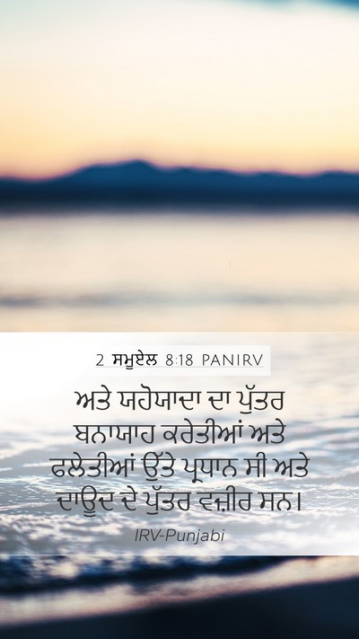 2 ਸਮੂਏਲ 8:18 PANIRV Bible Verse Image