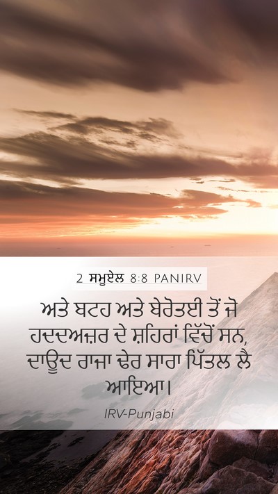 2 ਸਮੂਏਲ 8:8 PANIRV Bible Verse Image