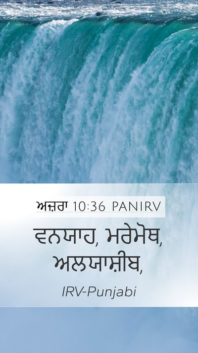 ਅਜ਼ਰਾ 10:36 PANIRV Mobile Phone Wallpaper - ਵਨਯਾਹ, ਮਰੇਮੋਥ, - Mobile Bible Verse Wallpaper
