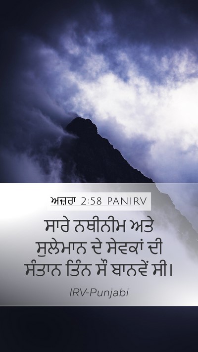 ਅਜ਼ਰਾ 2:58 PANIRV Bible Verse Image