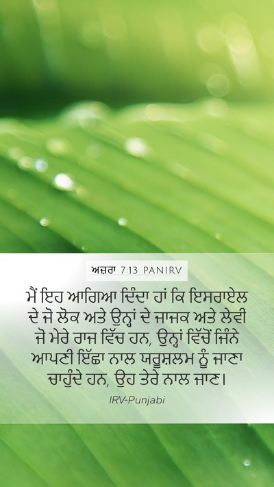 ਅਜ਼ਰਾ 7:13 PANIRV Bible Verse Image