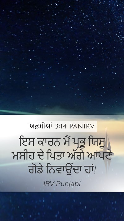 ਅਫ਼ਸੀਆਂ 3:14 PANIRV Bible Verse Image