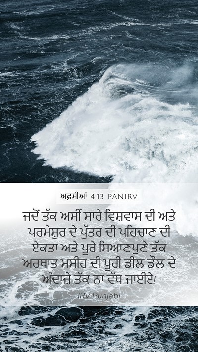 ਅਫ਼ਸੀਆਂ 4:13 PANIRV Bible Verse Image
