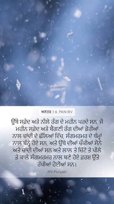 ਅਸਤਰ 1:6 PANIRV Bible Verse Image