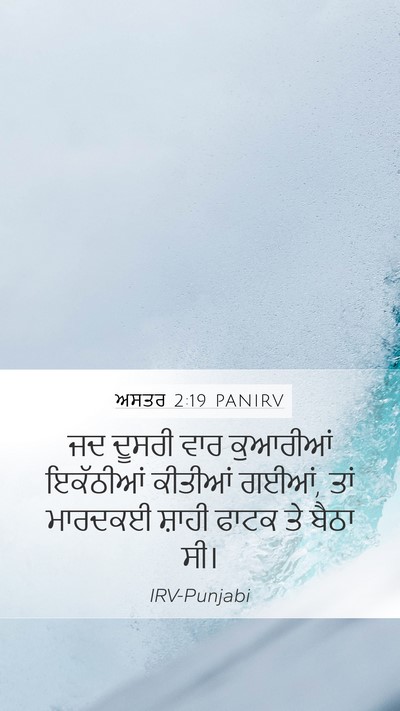 ਅਸਤਰ 2:19 PANIRV Bible Verse Image