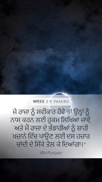 ਅਸਤਰ 3:9 PANIRV Bible Verse Image