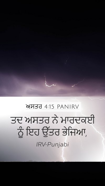 ਅਸਤਰ 4:15 PANIRV Bible Verse Image