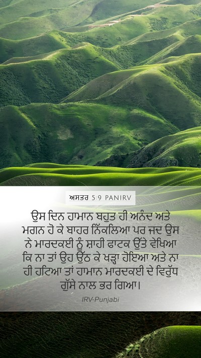 ਅਸਤਰ 5:9 PANIRV Bible Verse Image