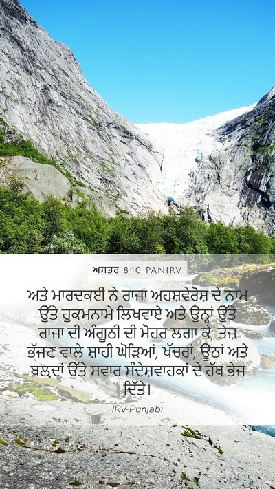 ਅਸਤਰ 8:10 PANIRV Bible Verse Image