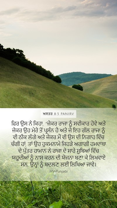 ਅਸਤਰ 8:5 PANIRV Bible Verse Image