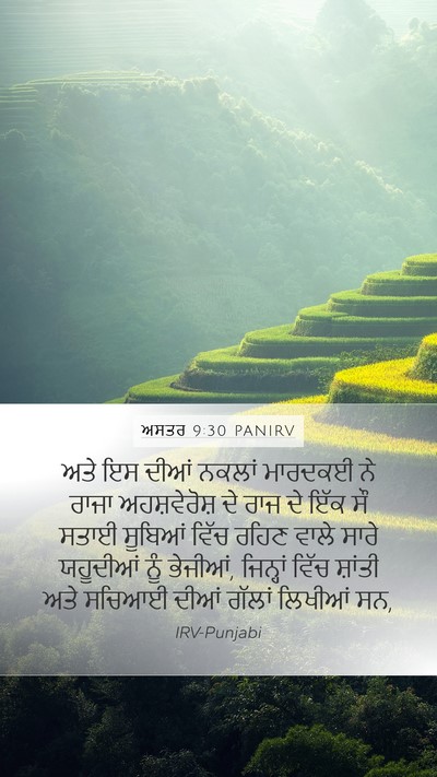 ਅਸਤਰ 9:30 PANIRV Bible Verse Image