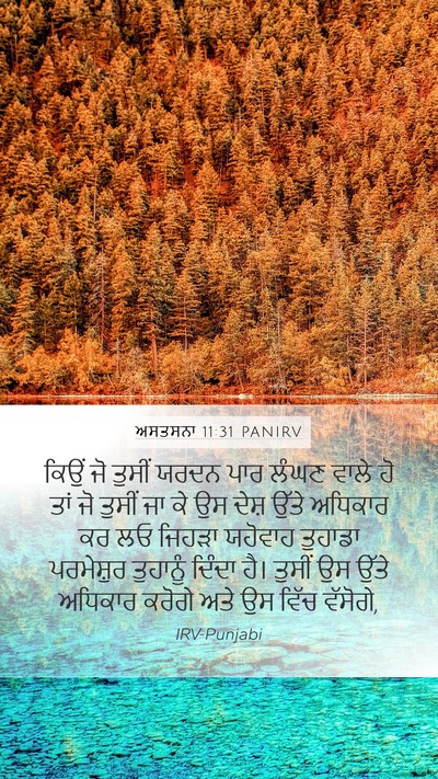 ਅਸਤਸਨਾ 11:31 PANIRV Bible Verse Image