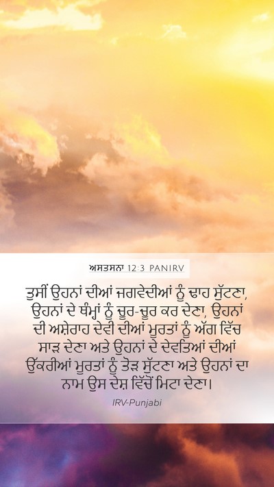 ਅਸਤਸਨਾ 12:3 PANIRV Bible Verse Image