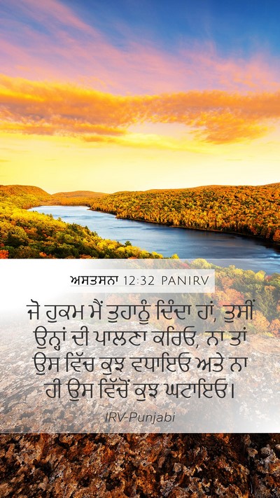 ਅਸਤਸਨਾ 12:32 PANIRV Bible Verse Image