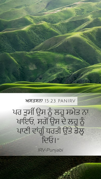 ਅਸਤਸਨਾ 15:23 PANIRV Bible Verse Image