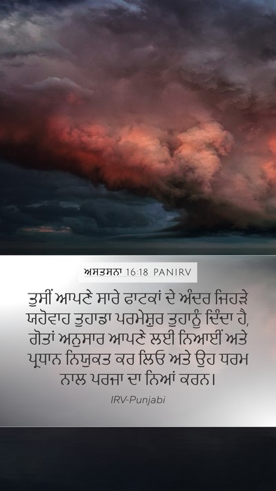 ਅਸਤਸਨਾ 16:18 PANIRV Bible Verse Image