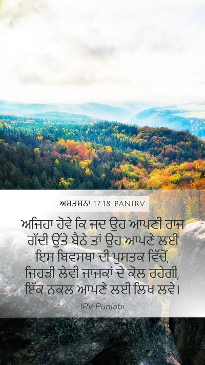 ਅਸਤਸਨਾ 17:18 PANIRV Bible Verse Image