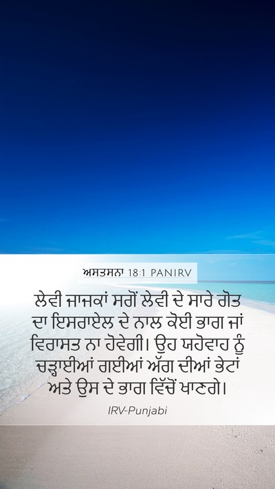 ਅਸਤਸਨਾ 18:1 PANIRV Bible Verse Image
