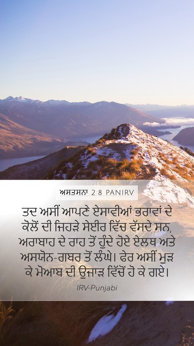 ਅਸਤਸਨਾ 2:8 PANIRV Bible Verse Image