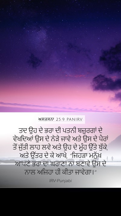 ਅਸਤਸਨਾ 25:9 PANIRV Bible Verse Image