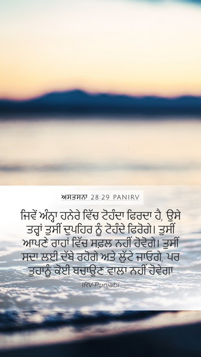 ਅਸਤਸਨਾ 28:29 PANIRV Bible Verse Image