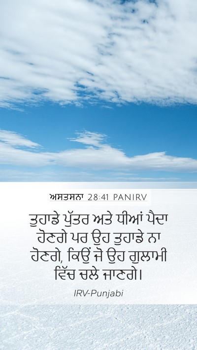 ਅਸਤਸਨਾ 28:41 PANIRV Bible Verse Image