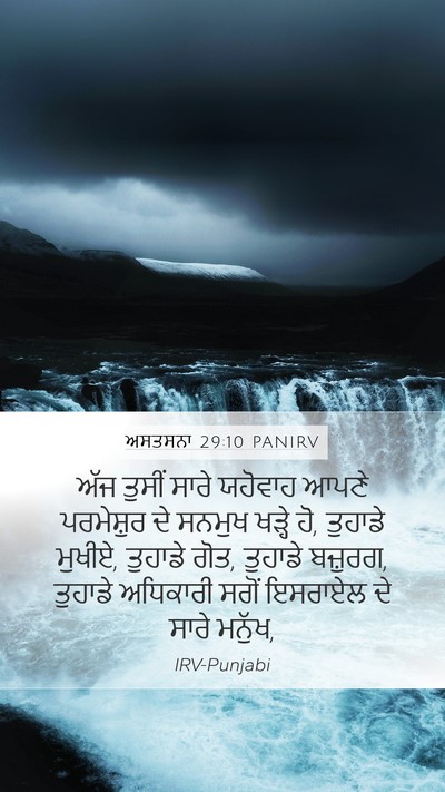 ਅਸਤਸਨਾ 29:10 PANIRV Bible Verse Image