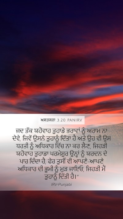 ਅਸਤਸਨਾ 3:20 PANIRV Bible Verse Image