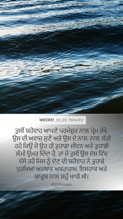 ਅਸਤਸਨਾ 30:20 PANIRV Bible Verse Image