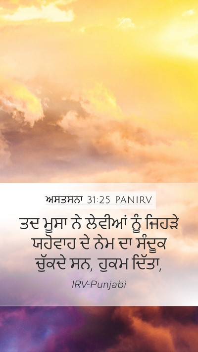 ਅਸਤਸਨਾ 31:25 PANIRV Bible Verse Image