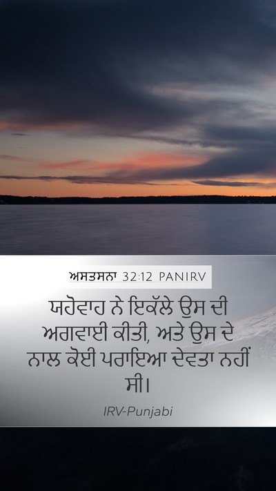 ਅਸਤਸਨਾ 32:12 PANIRV Bible Verse Image