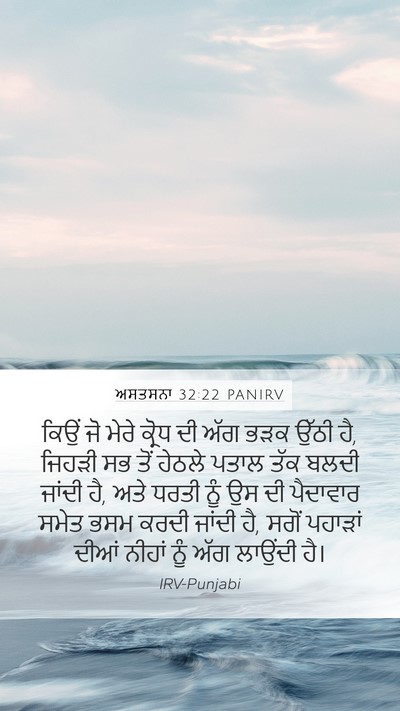 ਅਸਤਸਨਾ 32:22 PANIRV Bible Verse Image