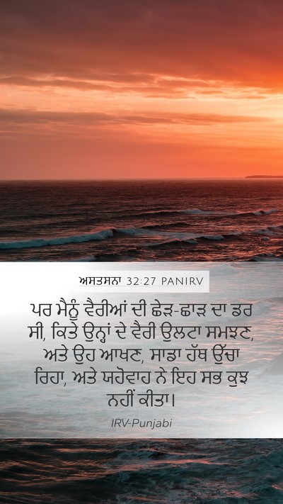 ਅਸਤਸਨਾ 32:27 PANIRV Bible Verse Image
