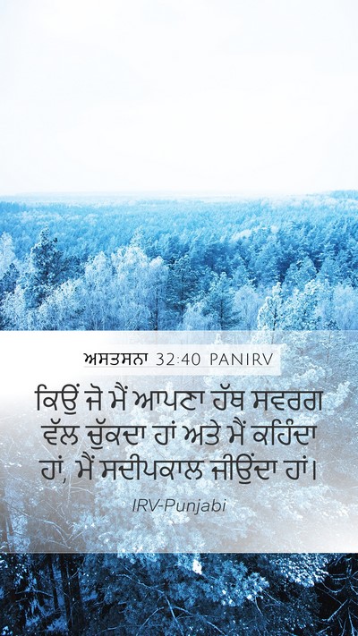 ਅਸਤਸਨਾ 32:40 PANIRV Bible Verse Image