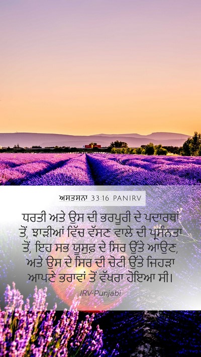 ਅਸਤਸਨਾ 33:16 PANIRV Bible Verse Image