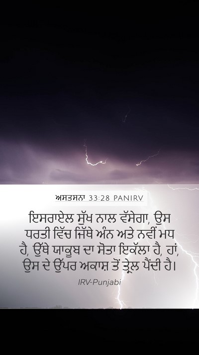 ਅਸਤਸਨਾ 33:28 PANIRV Bible Verse Image
