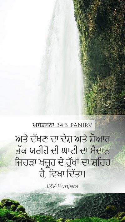 ਅਸਤਸਨਾ 34:3 PANIRV Bible Verse Image