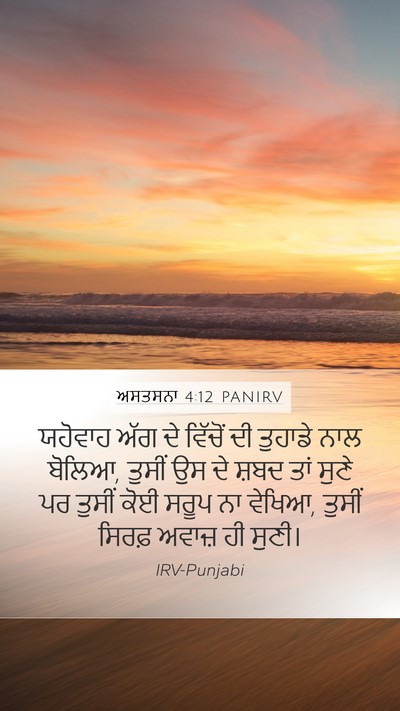 ਅਸਤਸਨਾ 4:12 PANIRV Bible Verse Image