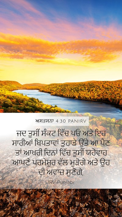ਅਸਤਸਨਾ 4:30 PANIRV Bible Verse Image