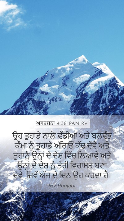 ਅਸਤਸਨਾ 4:38 PANIRV Bible Verse Image