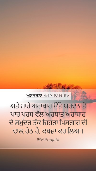ਅਸਤਸਨਾ 4:49 PANIRV Bible Verse Image