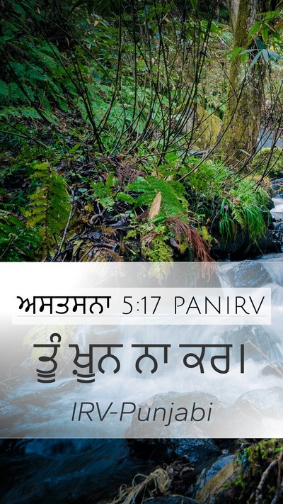 ਅਸਤਸਨਾ 5:17 PANIRV Bible Verse Image