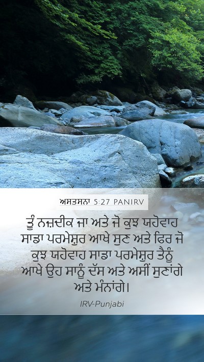 ਅਸਤਸਨਾ 5:27 PANIRV Bible Verse Image