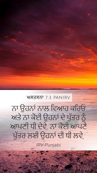 ਅਸਤਸਨਾ 7:3 PANIRV Bible Verse Image